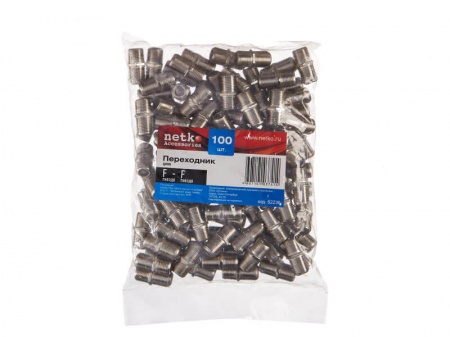 Переходник гнездо F-гнездо F (цинк) (F120-46), NETKO Optima-2