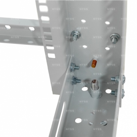 19'' Стойка серверная NTSS универсальная двухрамная 37U 600-1000мм, комплект ножек, RAL 7035-2