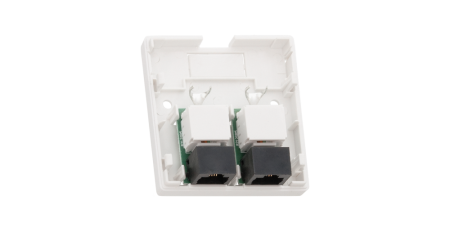 Настенная розетка NIKOMAX, 2 порта, Кат.6, неэкранированная, белая-1