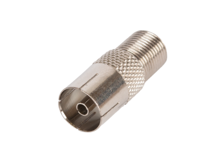 Адаптер NETLAN для коаксиальных кабелей, F-тип-PAL-female, металлик-0