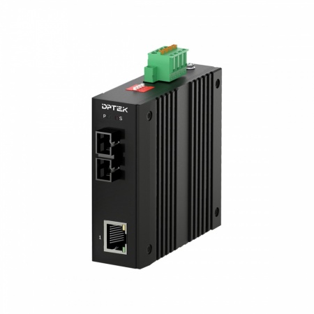 Медиаконвертер промышленный DPTEK DK-MC10F-SC-SM-E-0