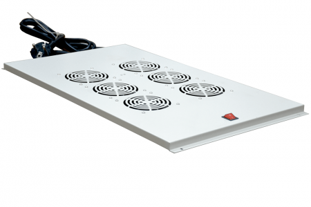 Вентиляторный модуль NTSS ПРЕМИУМ 6 элемент. потолочный для напольных шкафов глубиной 1000мм,RAL7035-0