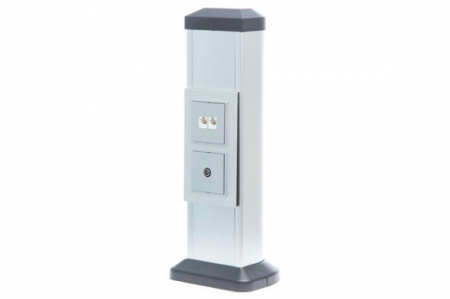 TR-8M/1 Колонна алюминиевая (односторонняя) до 8 модулей 45x22,5мм-0