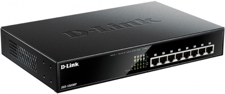 Коммутатор D-Link DGS-1008MP/B1A-0