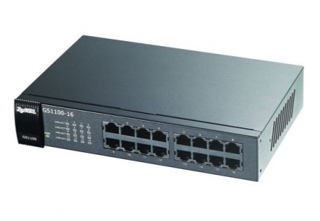 Коммутатор Zyxel GS1100-16, 16xGE-0