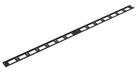 Органайзер кабельный вертикальный,TLK,18U,для шкафов TFI-R,75х731х20мм,металл,с крепежом,RAL9005-0
