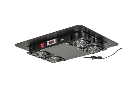 Вентиляторный блок TLK для напольных шк. TFR,TFL,TFA,4 вент,пластик с фильтром,без шнура пит.RAL9005-0