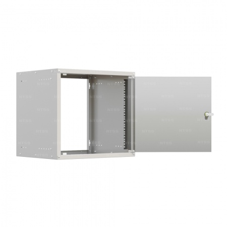 19'' Настенный шкаф NTSS LIME 18U 550×450×900 мм, металлическая дверь, стенки не съемные, RAL 7035-1