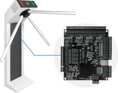 Электронная проходная CARDDEX на базе контроллера Sigur E510-0