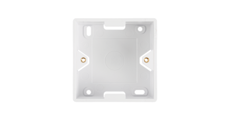 Коробка настенная NIKOMAX, под лицевые панели и розетки формата 80х80мм, белая-0