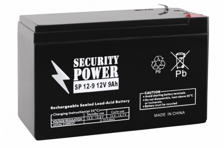 Аккумуляторная батарея Security Power SP 12-9 12V/9Ah-0