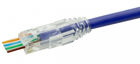 Коннектор RJ-45, Кат.6, язычок Arch, для одножильного и многожильного кабеля-1