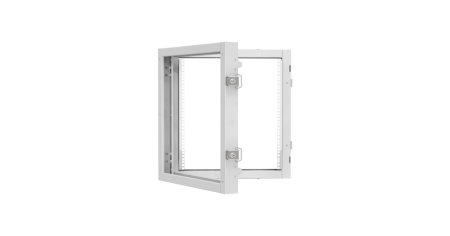 Пристенная поворотная секция TLK 19", 12U, 600х636х156, к настенным шкафам TWC-R Сlassic, RAL7035-1