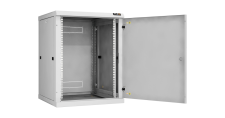 Настенный разборный шкаф Classic19",15U,металл.дверь,600х770х600мм,2 пары монтажных направл,RAL7035-2