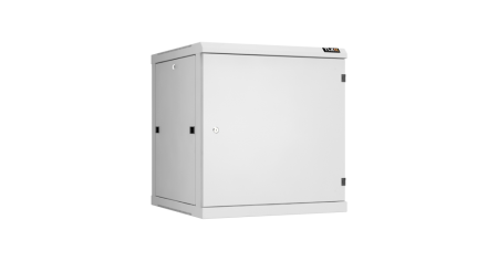 Настенный разборный шкаф Classic 19",12U,металл.дверь,600х636х600мм,2 пары монтажных направл,RAL7035-0