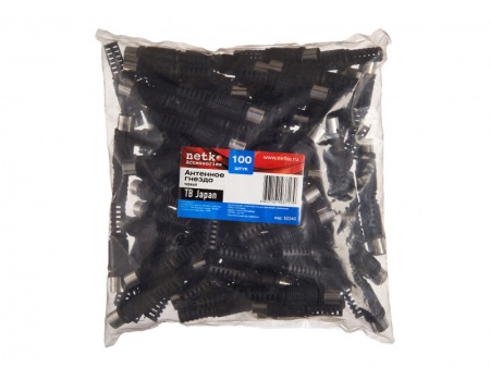 Гнездо ТВ черный, NETKO Optima-2