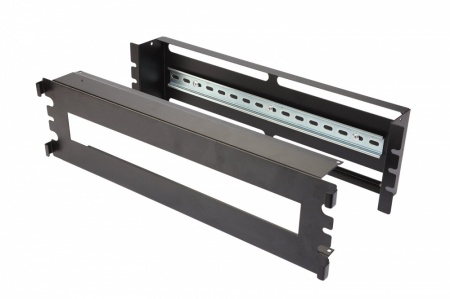 ! Панель 19" PS 3U с DIN-рейкой (RAL 7035)-0