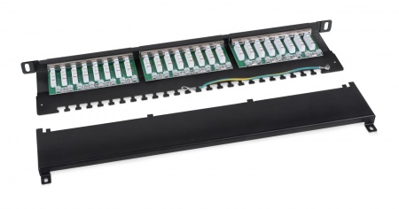Патч-панель экранированная Cat. 6 19", 0,5U, 24 портов RJ-45-2