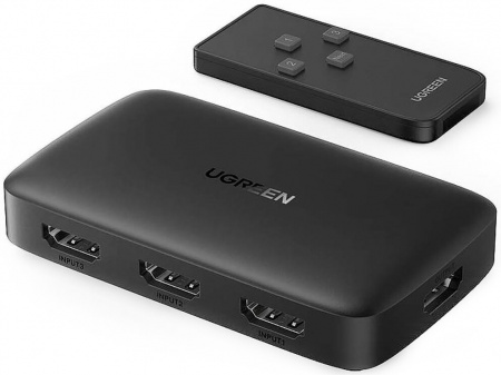 Переключатель HDMI UGREEN CM332-80125; HDMI 1.4-1