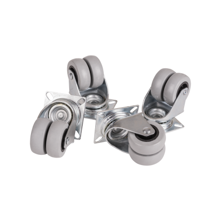 Ролики TLK поворотные для напольных шкафов, стоек TRD, уп-ка 4шт TLK-CB4-0