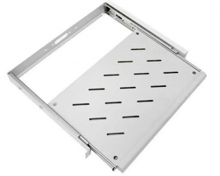 19" Выдвижная универсальная клавиатурная полка NTSS для шкафов, 450 мм, RAL 7035-0