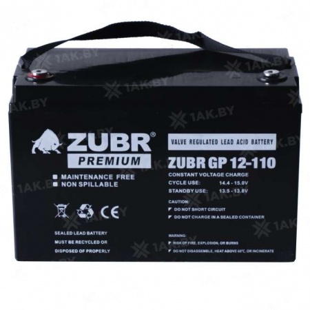 Аккумуляторная батарея ZUBR GP 12V 110Ah-0