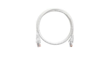 Коммутационный шнур NIKOMAX U/UTP 4 пары, Кат.5е, PVC нг(А), белый, 0,5м-0