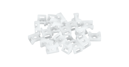 Основание NIKOMAX для стяжек, с отверстием 6,8мм под шуруп, размер 22х16мм, бел., уп. 100шт.-0