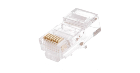 Коннектор NETLAN RJ45/8P8C под витую пару, Кат.6, неэкранированный.-0