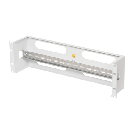 Панель TLK 19" с DIN-рейкой, 3U, Ш481хВ133хГ97мм, RAL 7035-1