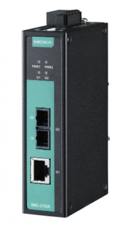 Промышленный медиаконвертер MOXA IMC-21GA-LX-SC-0