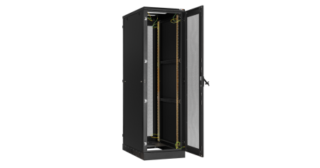 Напольный шкаф Classic 19",42U,перфорированные двери,цельнометаллич.стенки,800х2060х1000,RAL9005-2