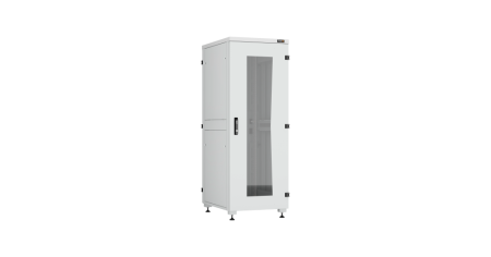 Напольный шкаф Lite 19",33U,стекл.дверь,мет.двухур.стенки,мет.задняя дверь,600х1641х800,RAL7035-0