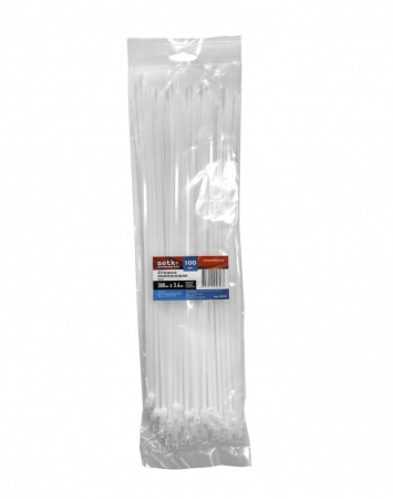 Стяжка нейлоновая 300*3,6 / 100 шт (белая), NETKO Optima "SZ-1