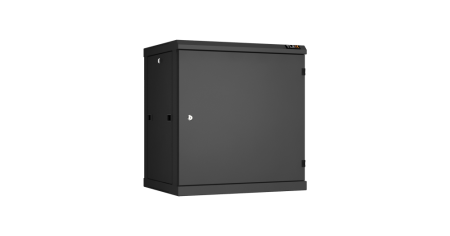 Настенный разборный шкаф Classic 19",12U,металл.дверь,600х636х450мм,2 пары монтажных направл,RAL9004-0