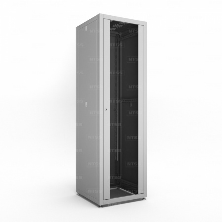 19'' Напольный шкаф NTSS СТАНДАРТ 42U 600х800 мм, передняя дверь стекло, задняя металл, RAL 7035-1