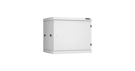 Настенный разборный шкаф Classic 19",9U,металл.дверь,600х503х450мм,2 пары монтажных направл,RAL 7035-0