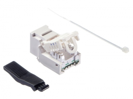 Модуль Keystone неэкранированный, RJ11 (6p4c), без инструмента, KE, белый, Netko-2