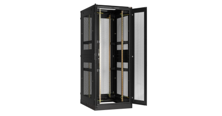 Напольный шкаф Classic 19",47U,стекл.дверь,двухур.перф.стенки,зад.перф.двухств,800х2280х1000,RAL9005-3