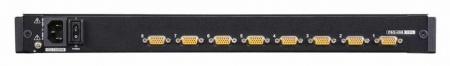 Консоль управления ATEN CL1308N-ATA-RG с KVM-переключателем, 8 портов VGA, PS/2-USB, Single Rail, 19-2