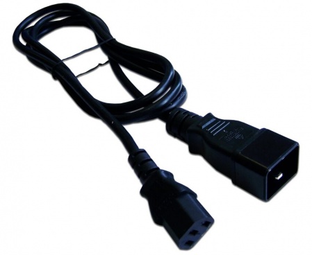 Шнур питания Lanmaster С13-C20, 3х0.75, 220В, 10А, черный, 2 метра-0