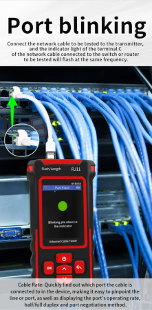 Многофункциональный кабельный тестер Noyafa NF-859GK-10