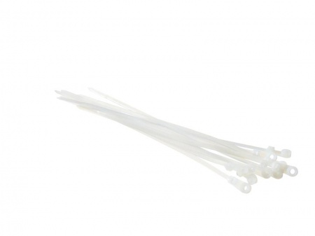 Стяжка нейлоновая 200*4 / 50 шт под винт (белая), NETKO Optima-0