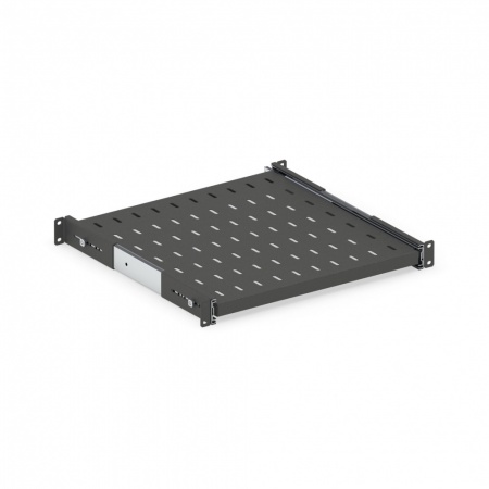Полка выдвижная DANNMAN SSH-1U-800-RAL9005 до 30кг, 485х820мм, черная-1