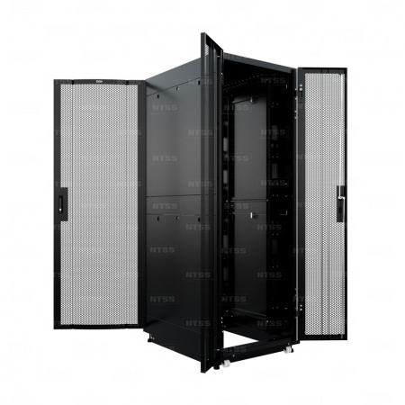19" Напольный серверный шкаф ПРОЦОД PC 42U 800х1070мм, пер. дверь перф., зад. двойная перф., RAL9005-4