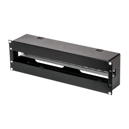 Панель TLK 19" с DIN-рейкой, 3U, Ш481хВ133хГ97мм, RAL 9005-1