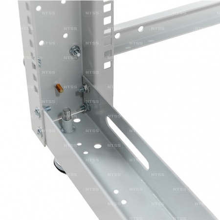 19'' Стойка серверная NTSS универсальная двухрамная 37U 600-1000мм, комплект ножек, RAL 7035-1