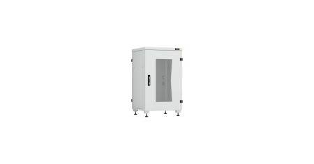 Напольный шкаф Lite II 19", 18U, стеклянная дверь, металл. задняя дверь, Ш600хВ974хГ600мм, серый-0