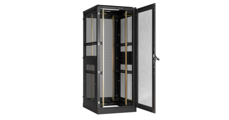 Напольный шкаф Classic 19",47U,перфор. двери, перфор. двухуровневые стенки, 800х2280х1000, RAL9005-2