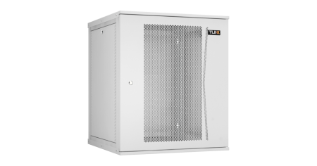 Настенный разборный шкаф Lite 19",15U,перфор.дверь,600х703х600мм,2 пары монтажных направл,RAL 7035-0